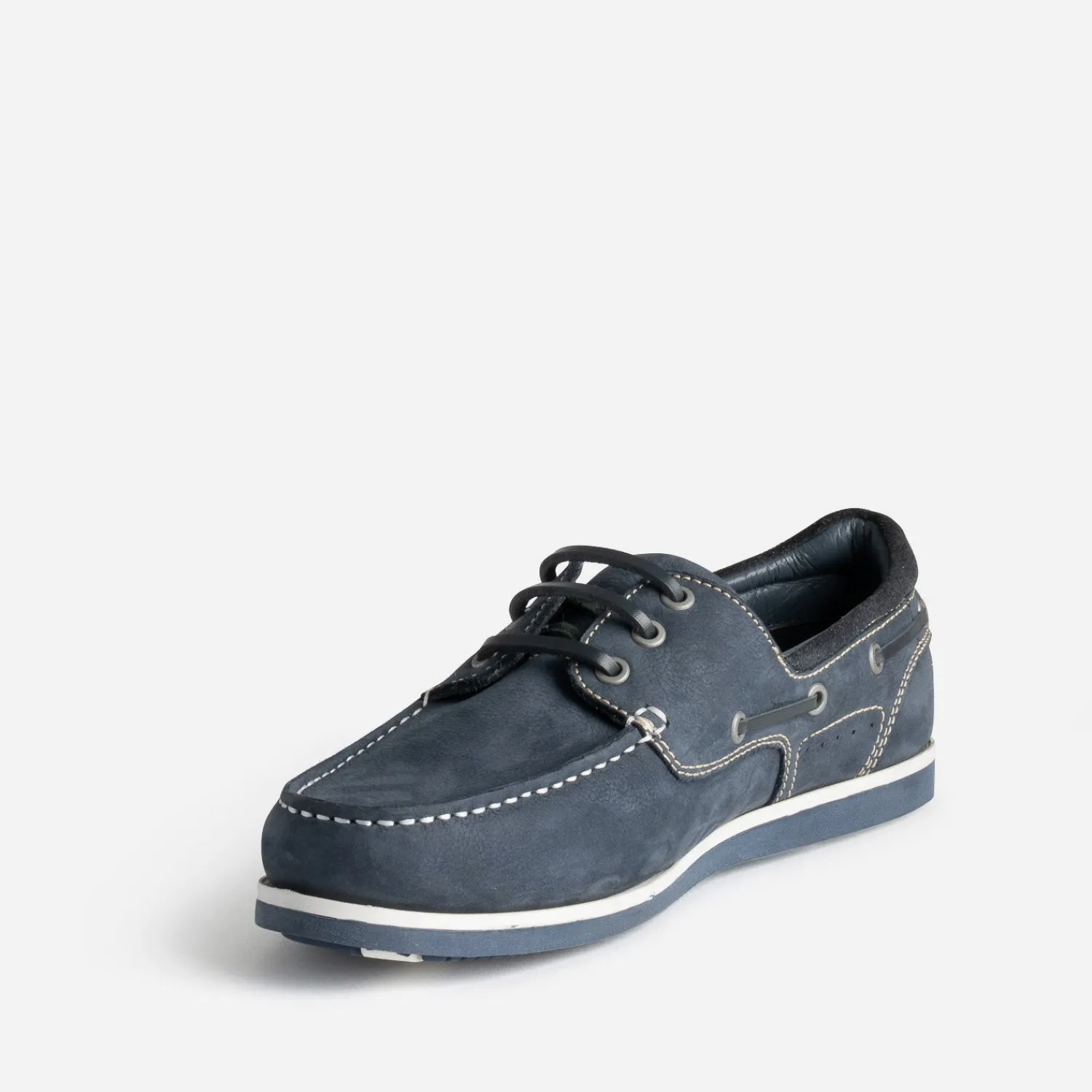 Eram Chaussures Bateau^Chaussure-bateau cuir nubuck MARINE