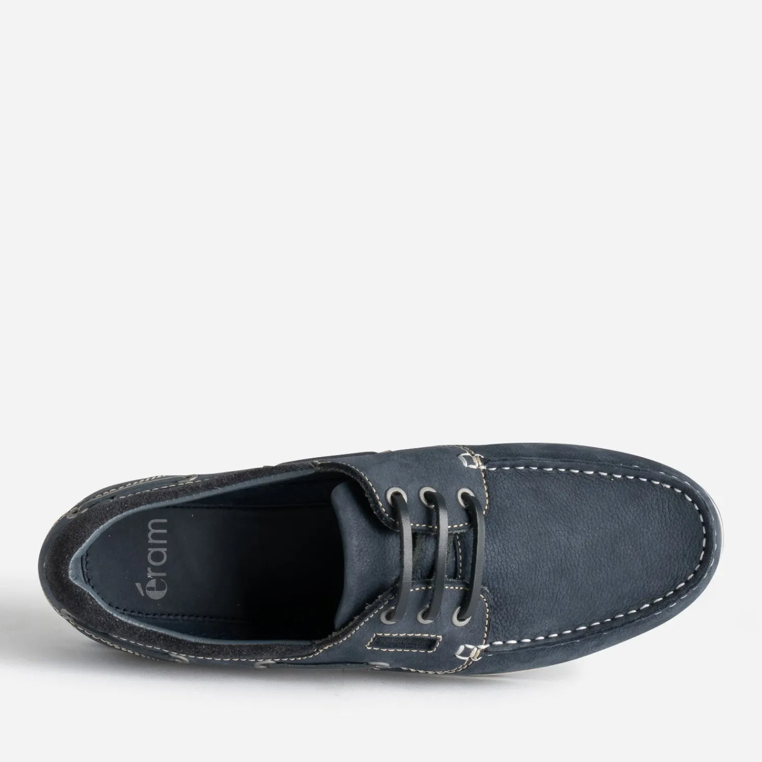 Eram Chaussures Bateau^Chaussure-bateau cuir nubuck MARINE