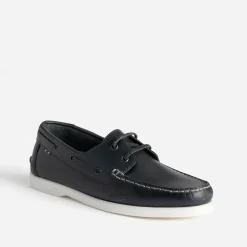 Eram Chaussures Bateau^Chaussure-bateau en cuir MARINE