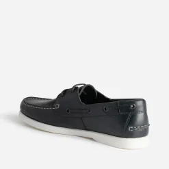 Eram Chaussures Bateau^Chaussure-bateau en cuir MARINE