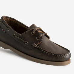 Eram Mocassins^Chaussure-bateau en cuir MARRON