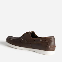 Eram Chaussures Bateau^Chaussure-bateau foncé en cuir MARRON