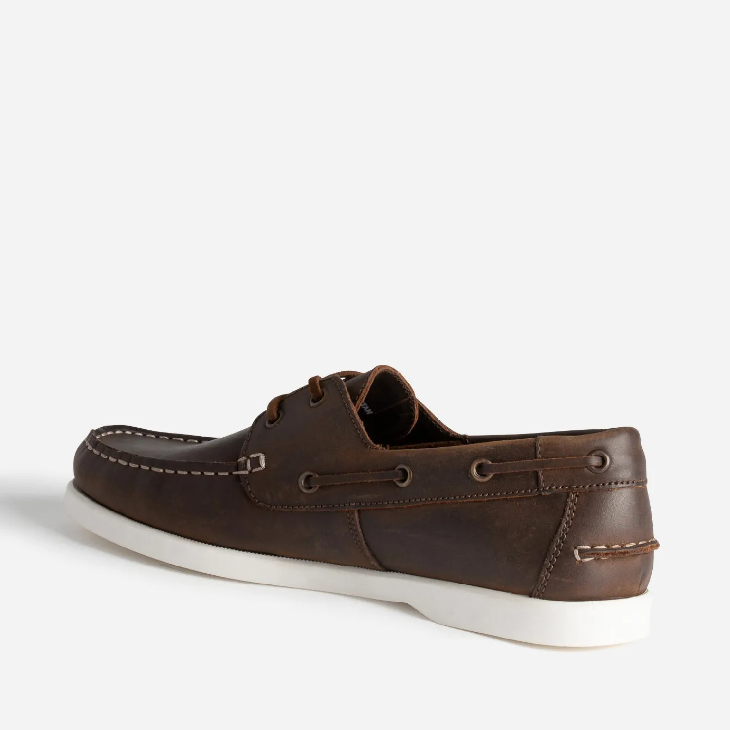 Eram Chaussures Bateau^Chaussure-bateau foncé en cuir MARRON