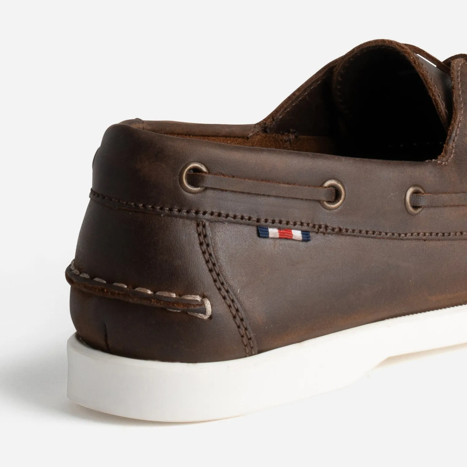 Eram Chaussures Bateau^Chaussure-bateau foncé en cuir MARRON