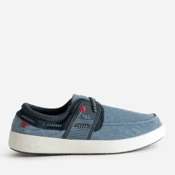 Tbs Toiles^Chaussure-bateau e toile BLEU