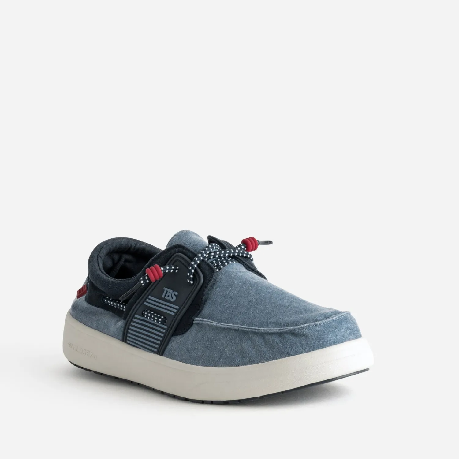 Tbs Toiles^Chaussure-bateau e toile BLEU