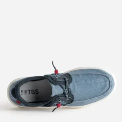 Tbs Toiles^Chaussure-bateau e toile BLEU
