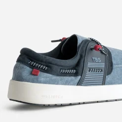 Tbs Toiles^Chaussure-bateau e toile BLEU