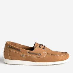Tbs Chaussures Bateau^Chaussure-bateau cuir nubuck CAMEL