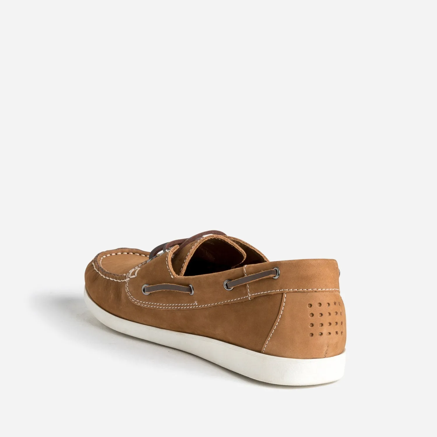 Tbs Chaussures Bateau^Chaussure-bateau cuir nubuck CAMEL