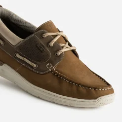 Tbs Chaussures Bateau^Chaussure-bateau et marron cuir CAMEL