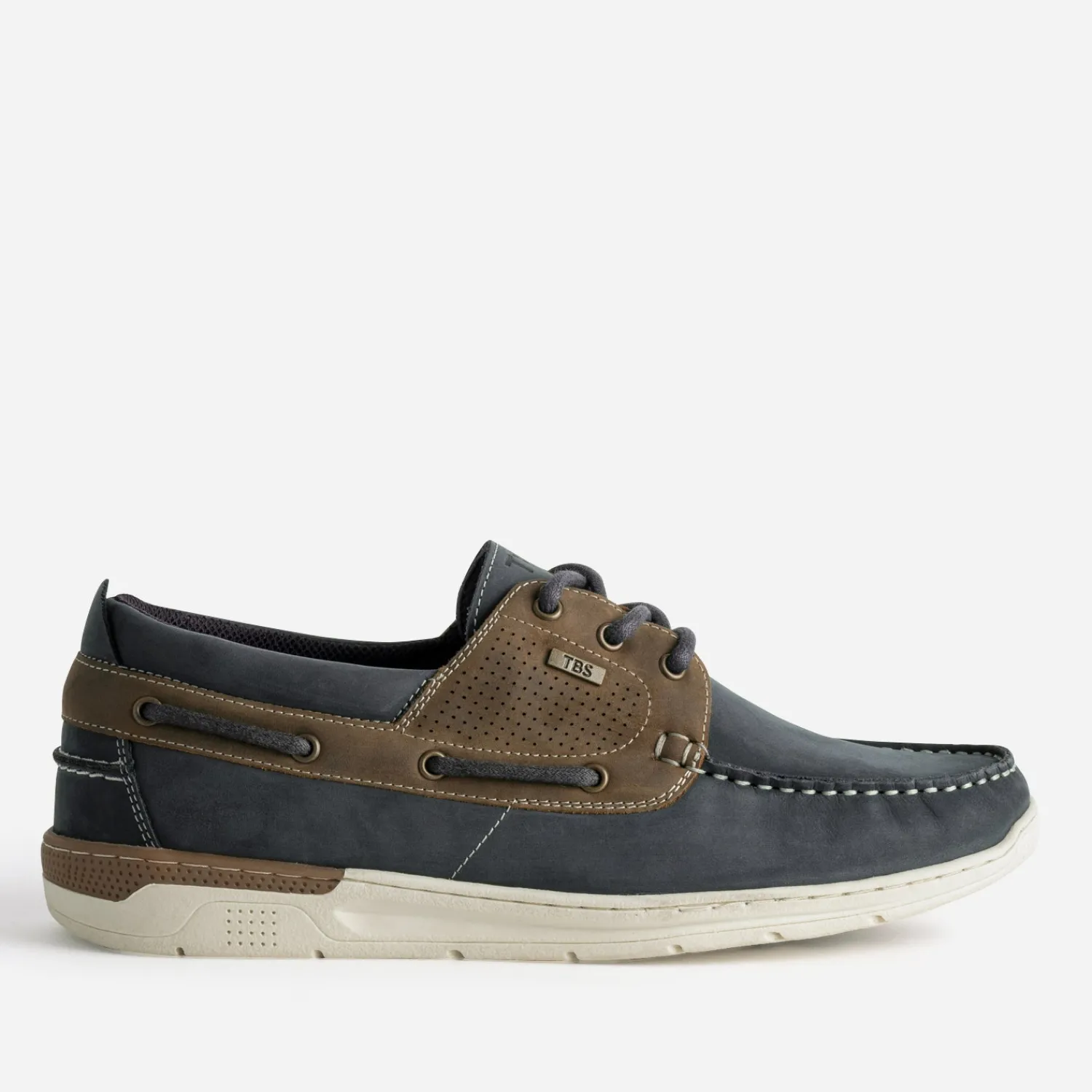 Tbs Chaussures Bateau^Chaussure-bateau et marron cuir MARINE
