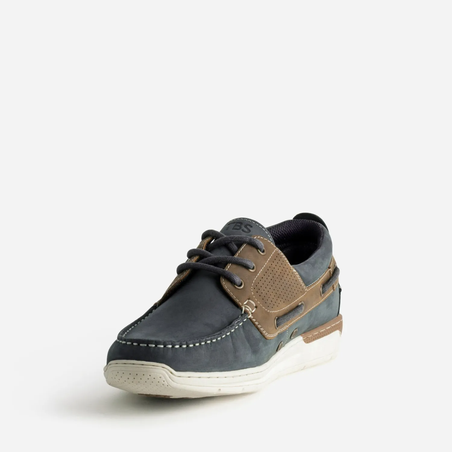 Tbs Chaussures Bateau^Chaussure-bateau et marron cuir MARINE