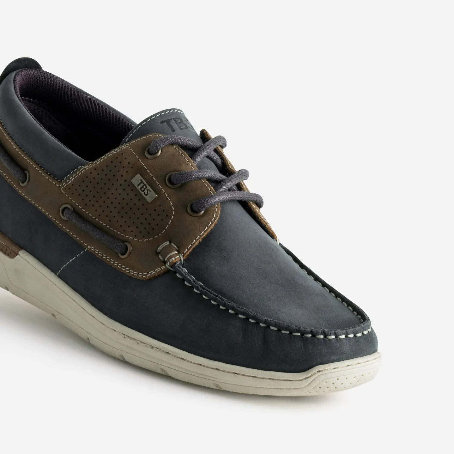 Tbs Chaussures Bateau^Chaussure-bateau et marron cuir MARINE