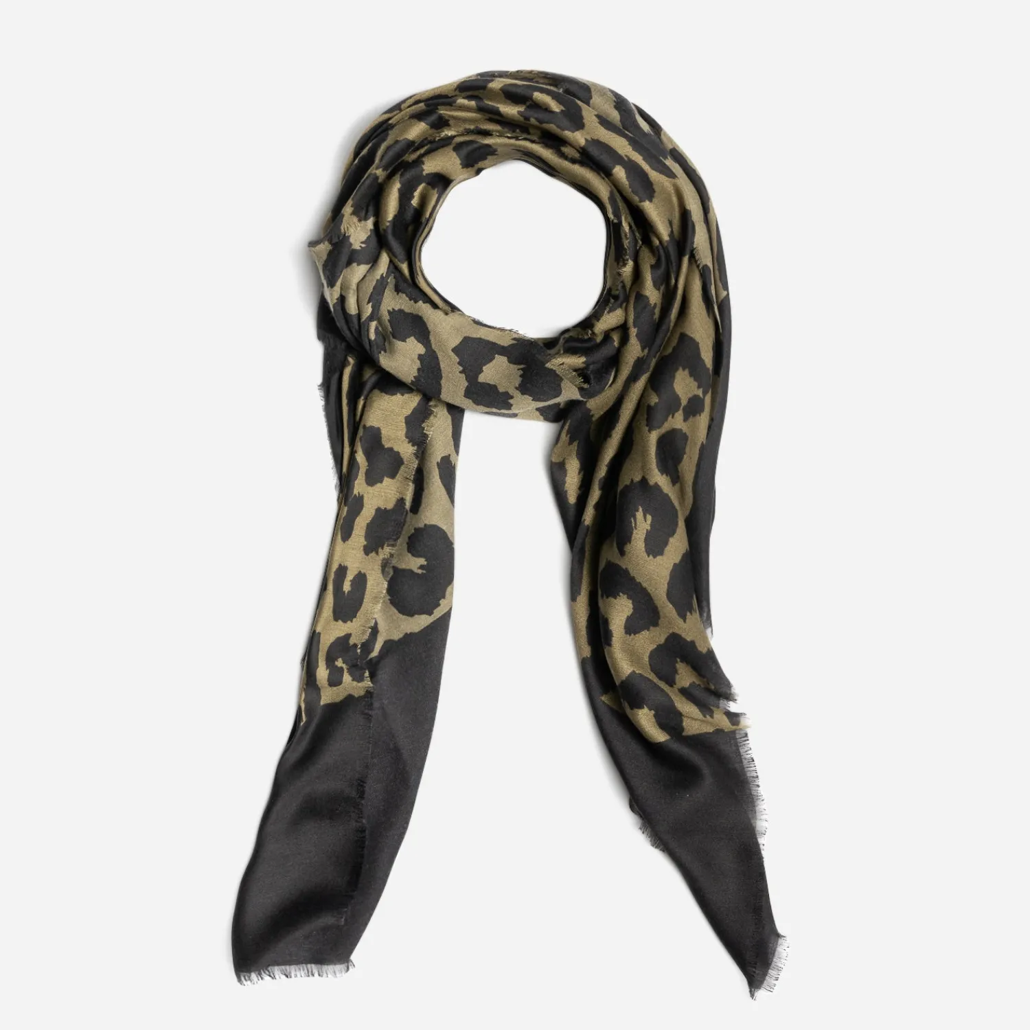 Eram Echarpes & Foulards^Chèche et noir à maxi motif léopard KAKI