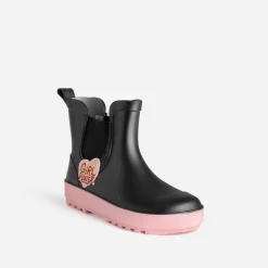 BE ONLY Boots^Chelsea boots e patch cœur NOIR