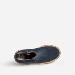 Buggy Boots^Chelsea boots cuir velours MARINE