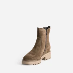 Buggy Boots^Chelsea boots en cuir TAUPE