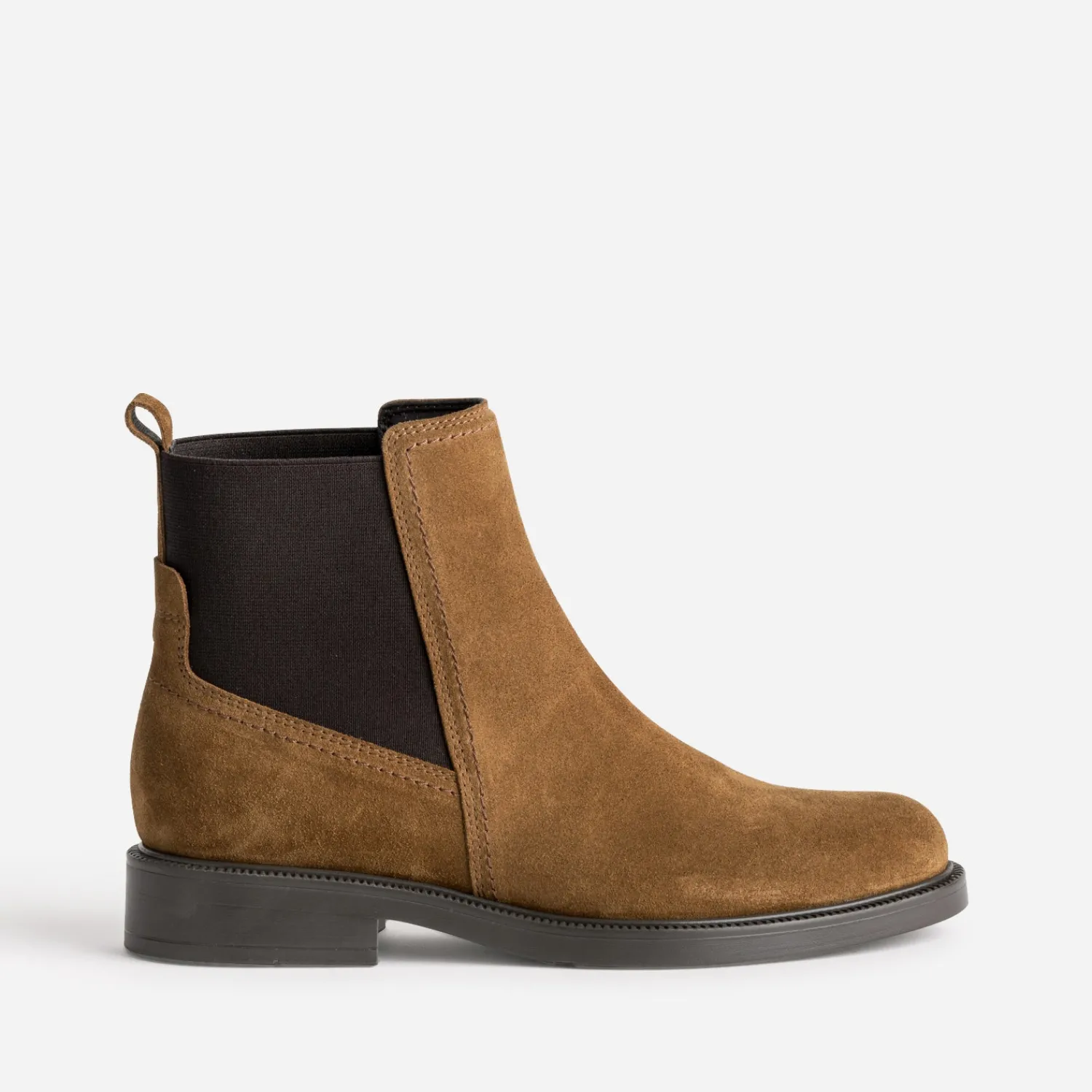 Eram Boots^Chelsea boots cuir velours CAMEL