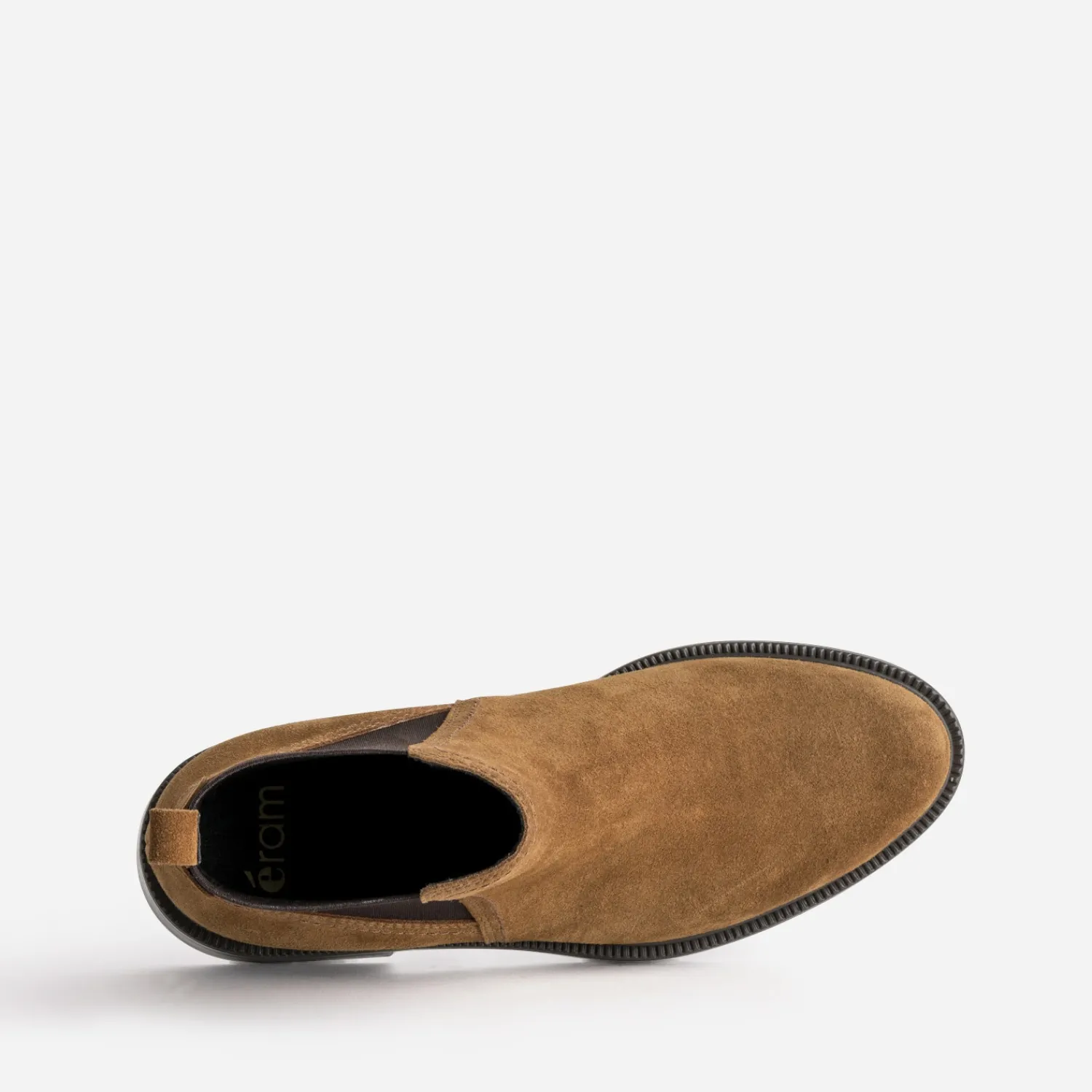 Eram Boots^Chelsea boots cuir velours CAMEL