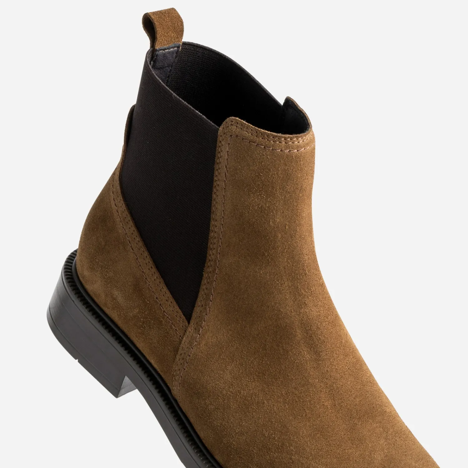 Eram Boots^Chelsea boots cuir velours CAMEL