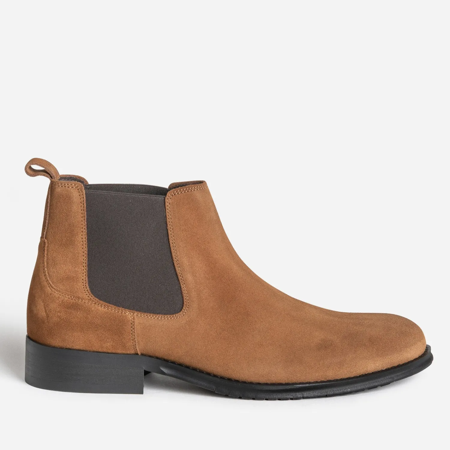 Eram Boots^Chelsea boots cuir velours CAMEL