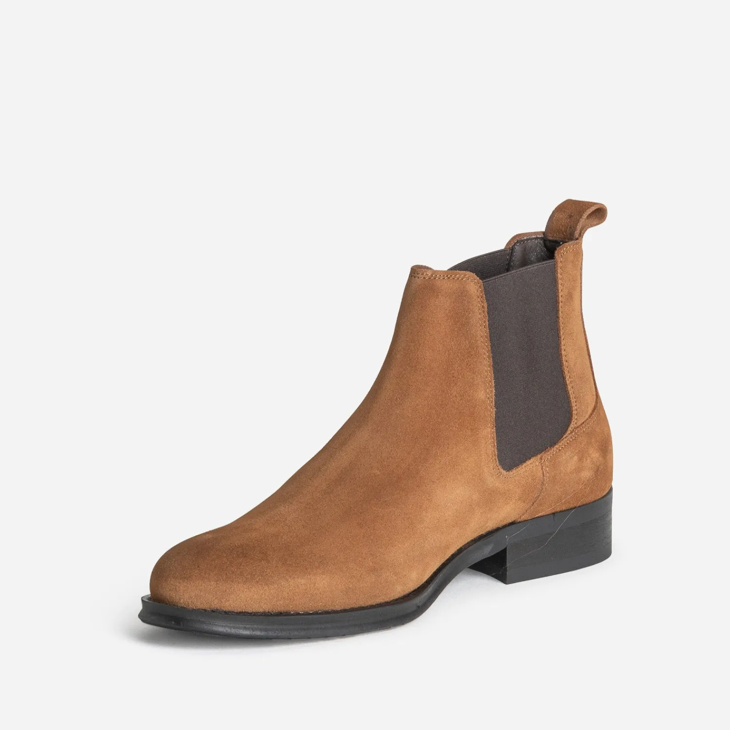Eram Boots^Chelsea boots cuir velours CAMEL