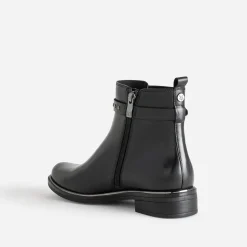 Caprice Boots^Chelsea boots en cuir bride cloutée NOIR