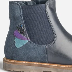 Buggy Boots^Chelsea boots éco-conçu en cuir MARINE