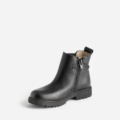 Buggy Boots^Chelsea boots éco-conçu cuir décor cœurs NOIR