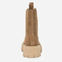Texto Boots^Chelsea boots cranté cuir velours CAMEL