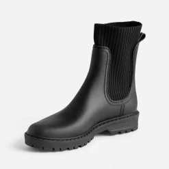 Eram Boots^Chelsea boots de pluie NOIR
