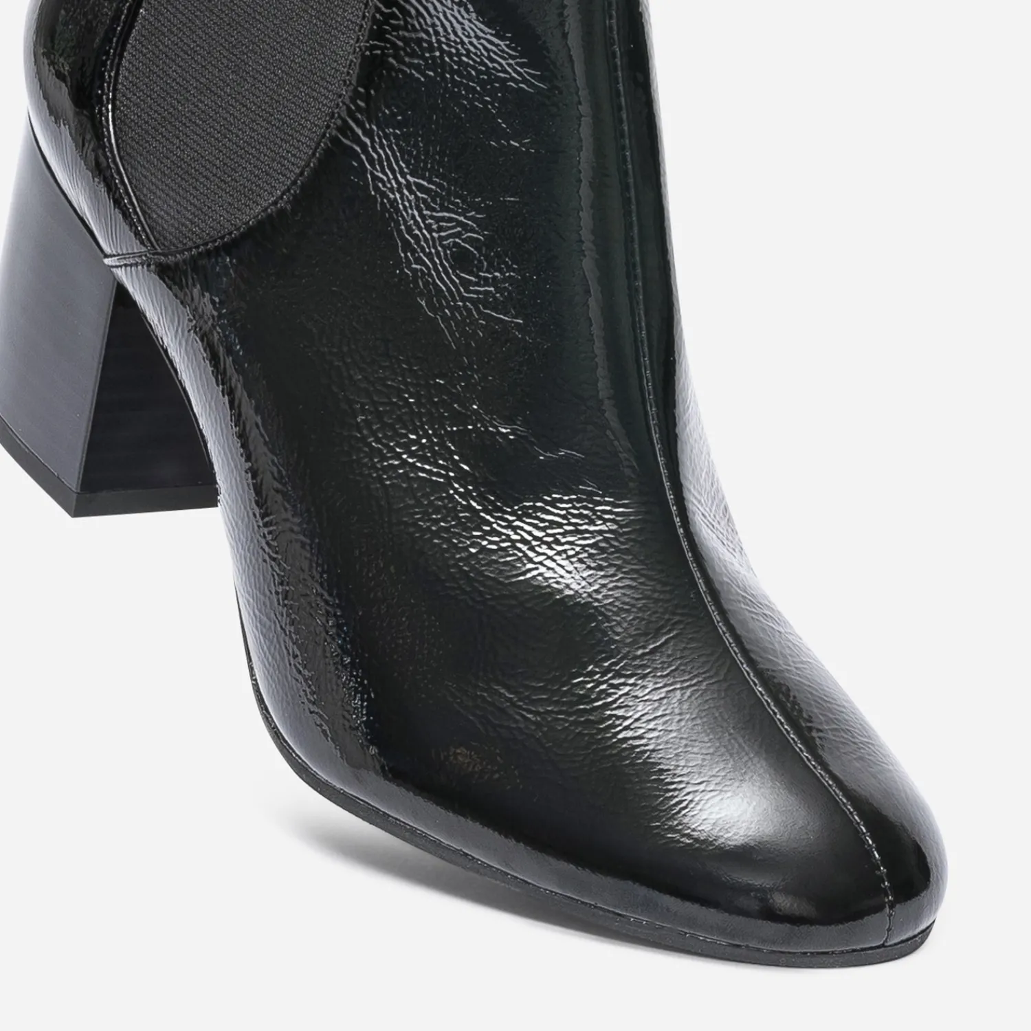 Eram Flex Boots^Chelsea boots en cuir verni NOIR