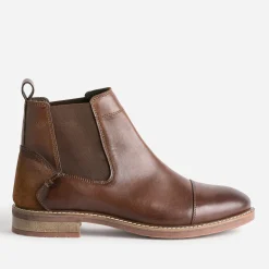 Eram Boots^Chelsea boots cuir MARRON