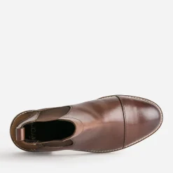 Eram Boots^Chelsea boots cuir MARRON