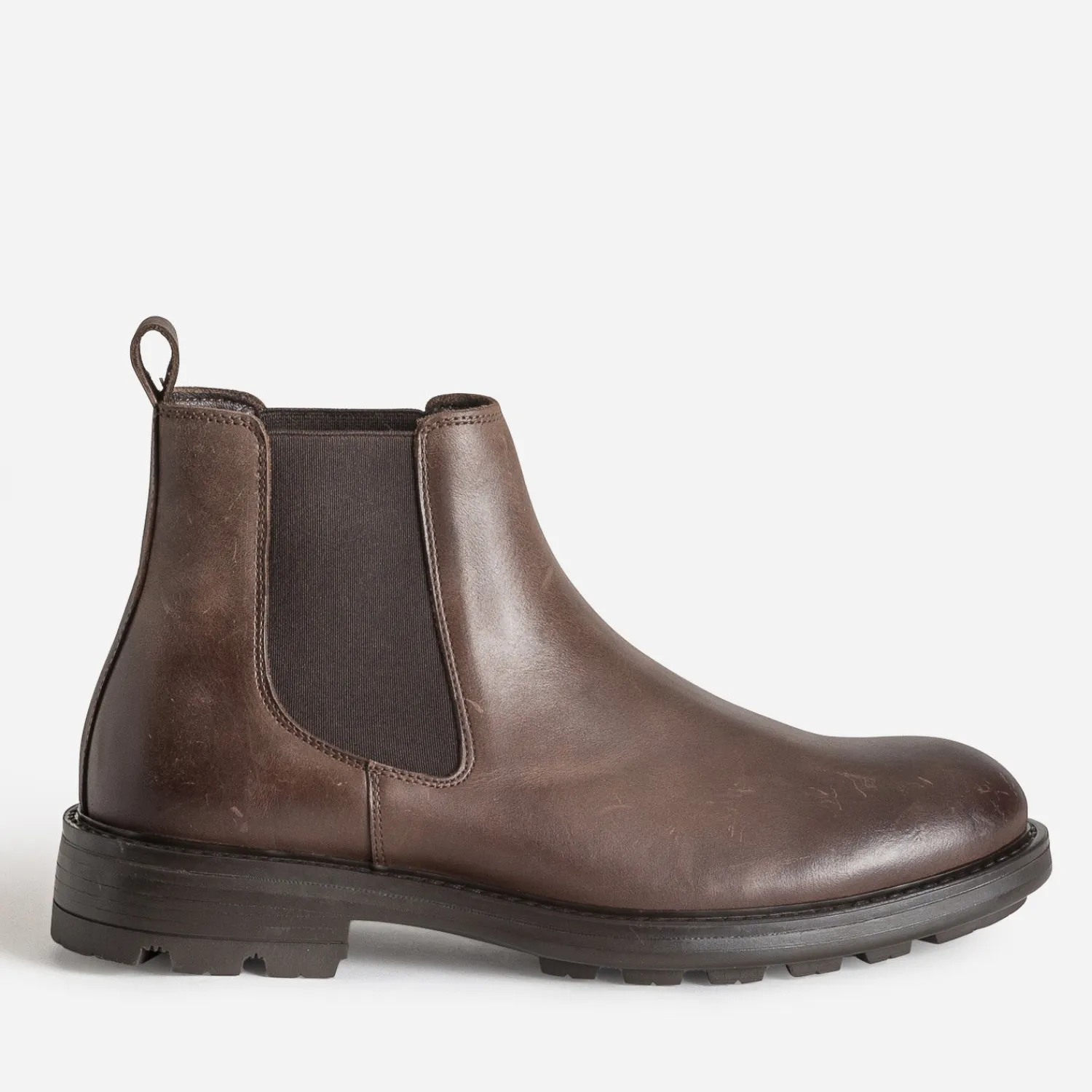 Eram Boots^Chelsea boots en cuir brossé MARRON