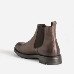 Eram Boots^Chelsea boots en cuir brossé MARRON