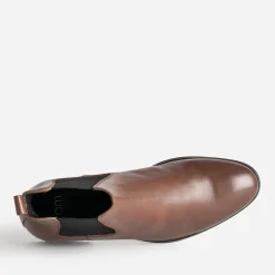 Eram Boots^Chelsea boots en cuir MARRON