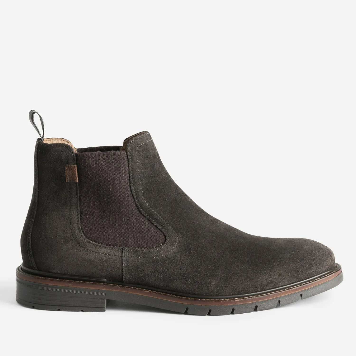 Eram Boots^Chelsea boots foncé en cuir velours MARRON