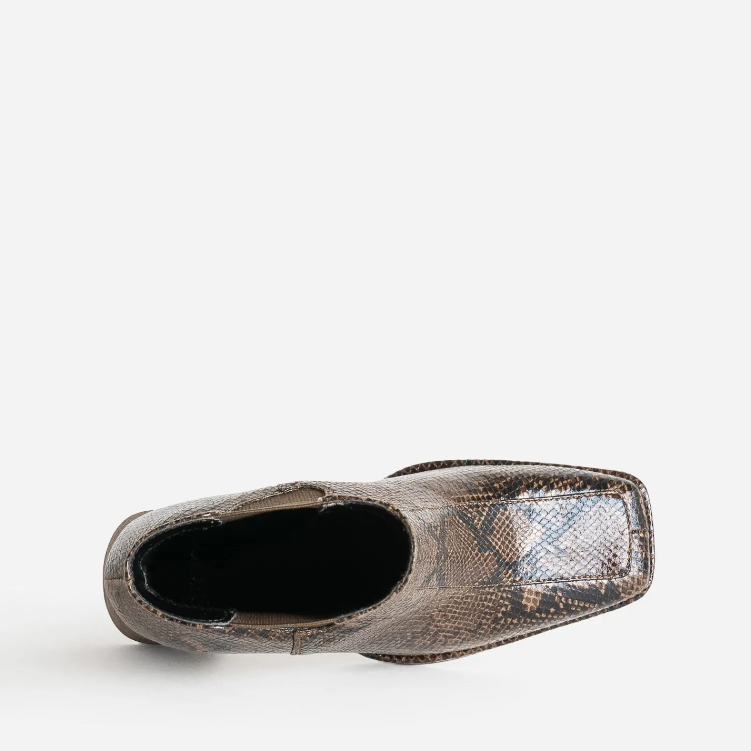 Eram Boots^Chelsea boots imprimé effet python MARRON