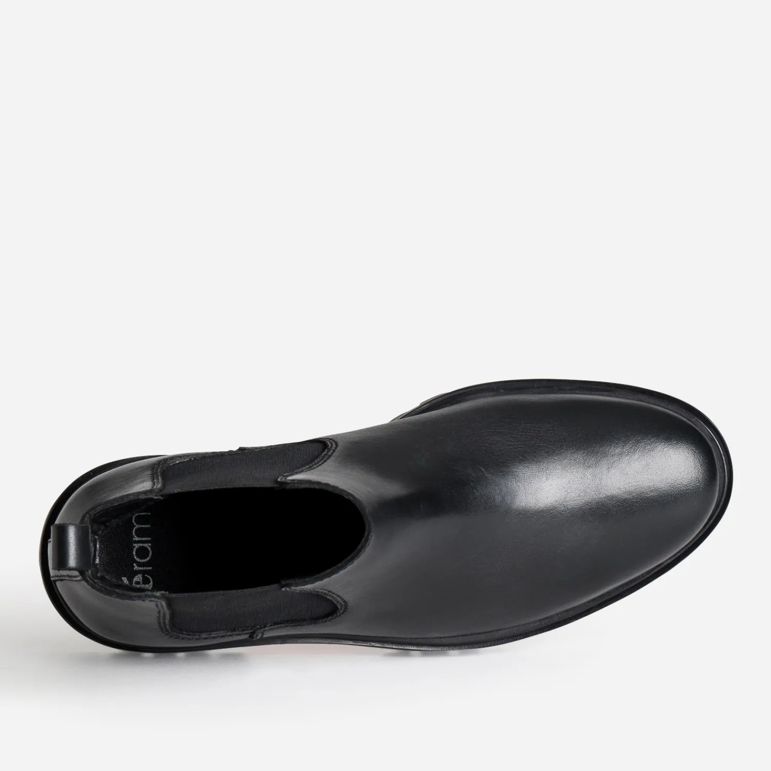 Eram Boots^Chelsea boots cuir semelle crantée NOIR