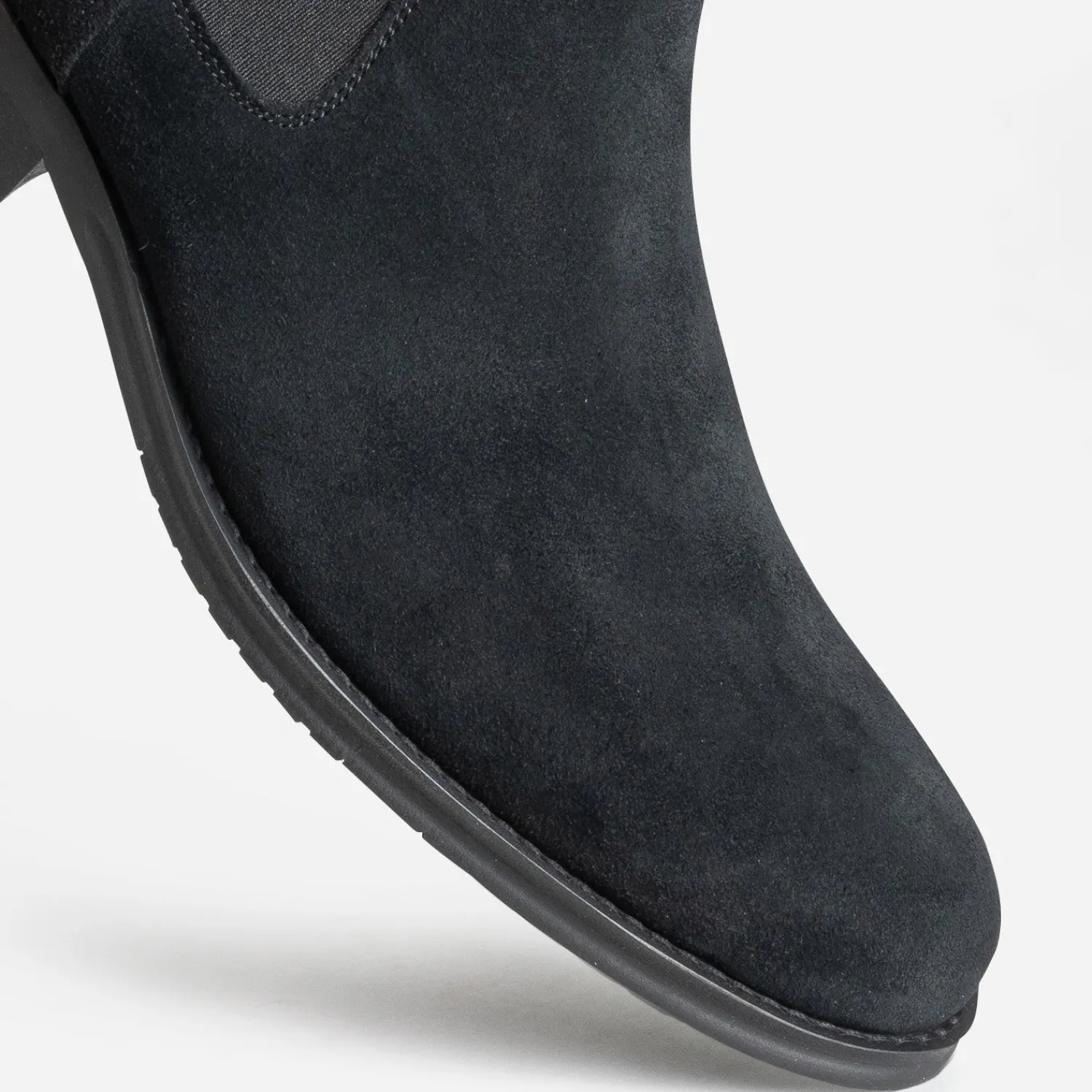 Eram Boots^Chelsea boots cuir velours NOIR