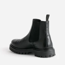 Eram Boots^Chelsea boots en cuir NOIR