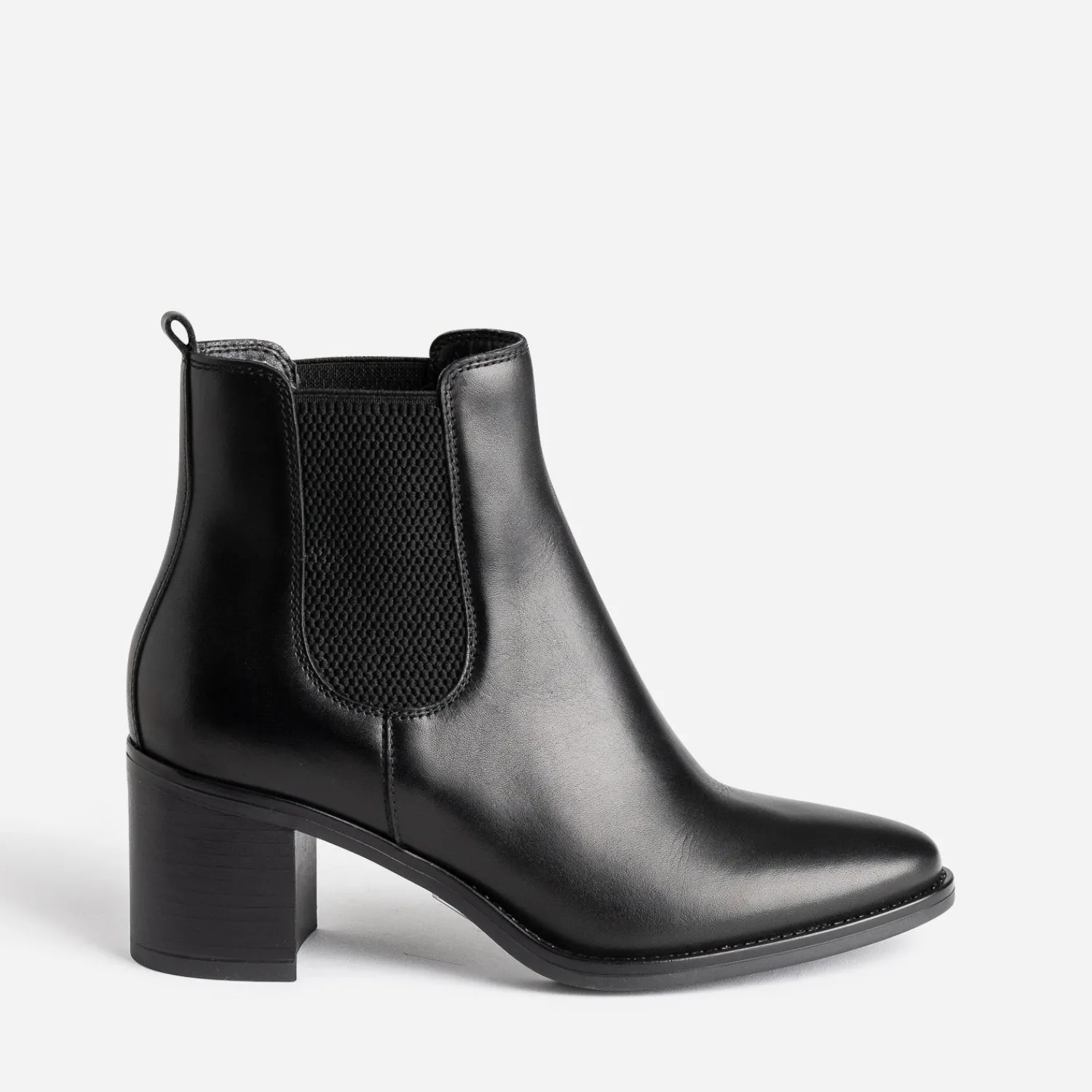 Eram Boots^Chelsea boots en cuir éco-conçu NOIR