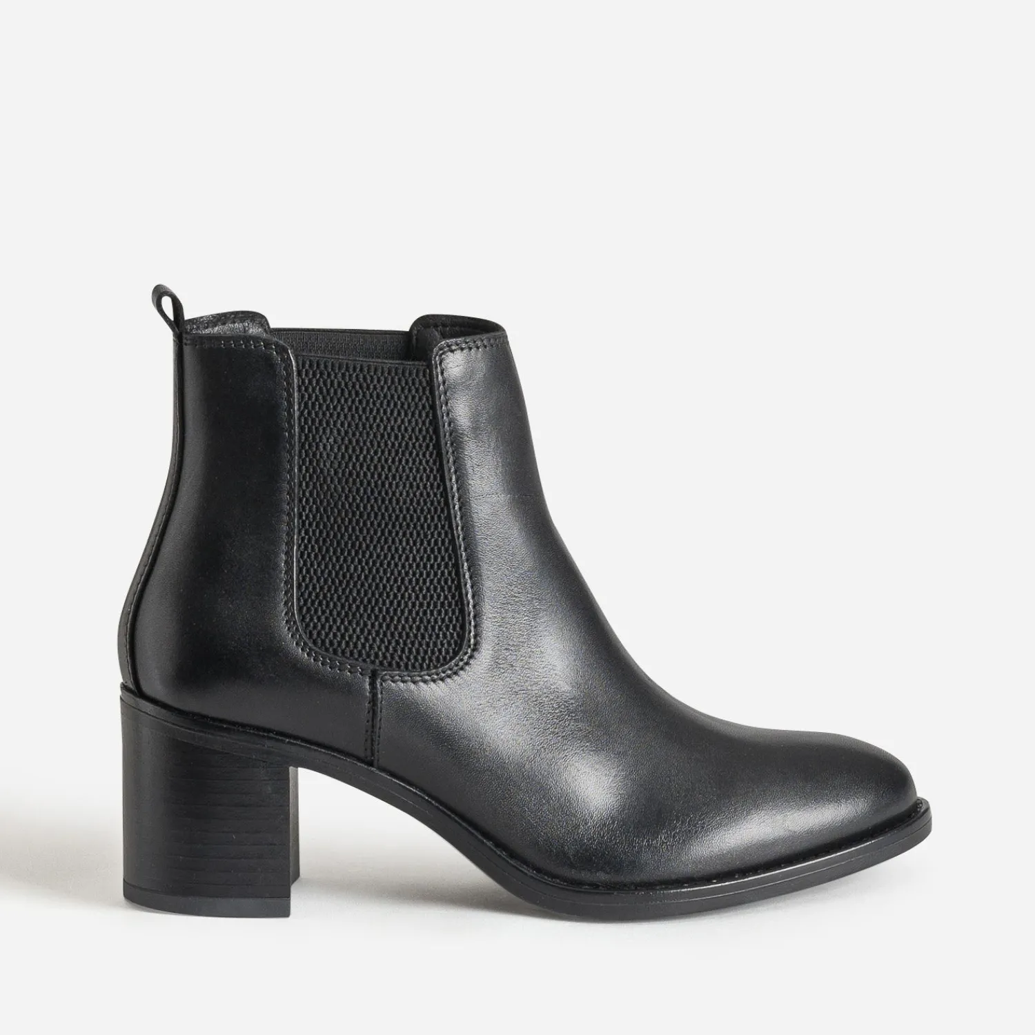 Eram Boots^Chelsea boots en cuir NOIR