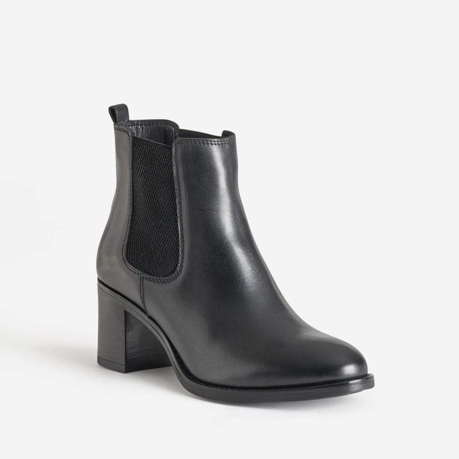 Eram Boots^Chelsea boots en cuir NOIR