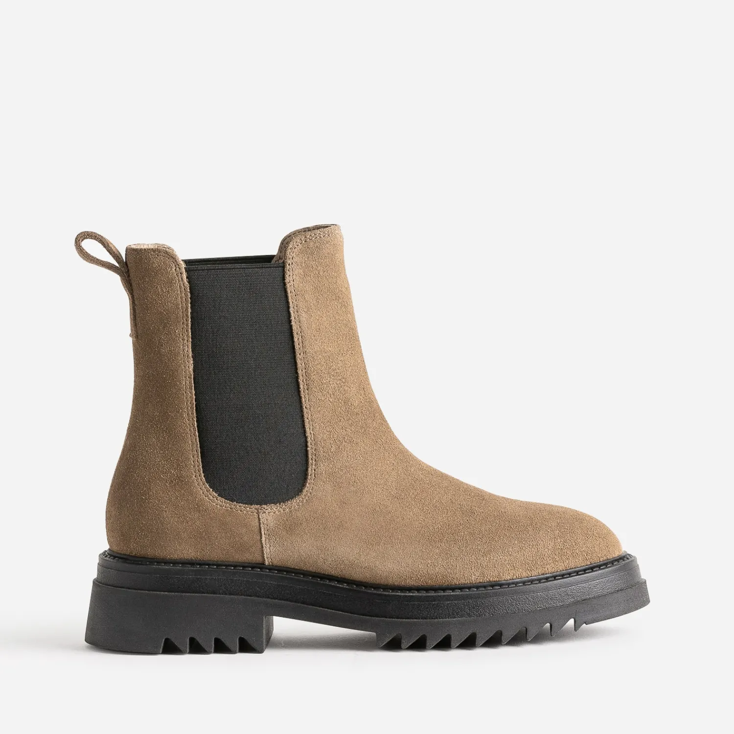 Texto Boots^Chelsea boots beige foncé en cuir velours MARRON