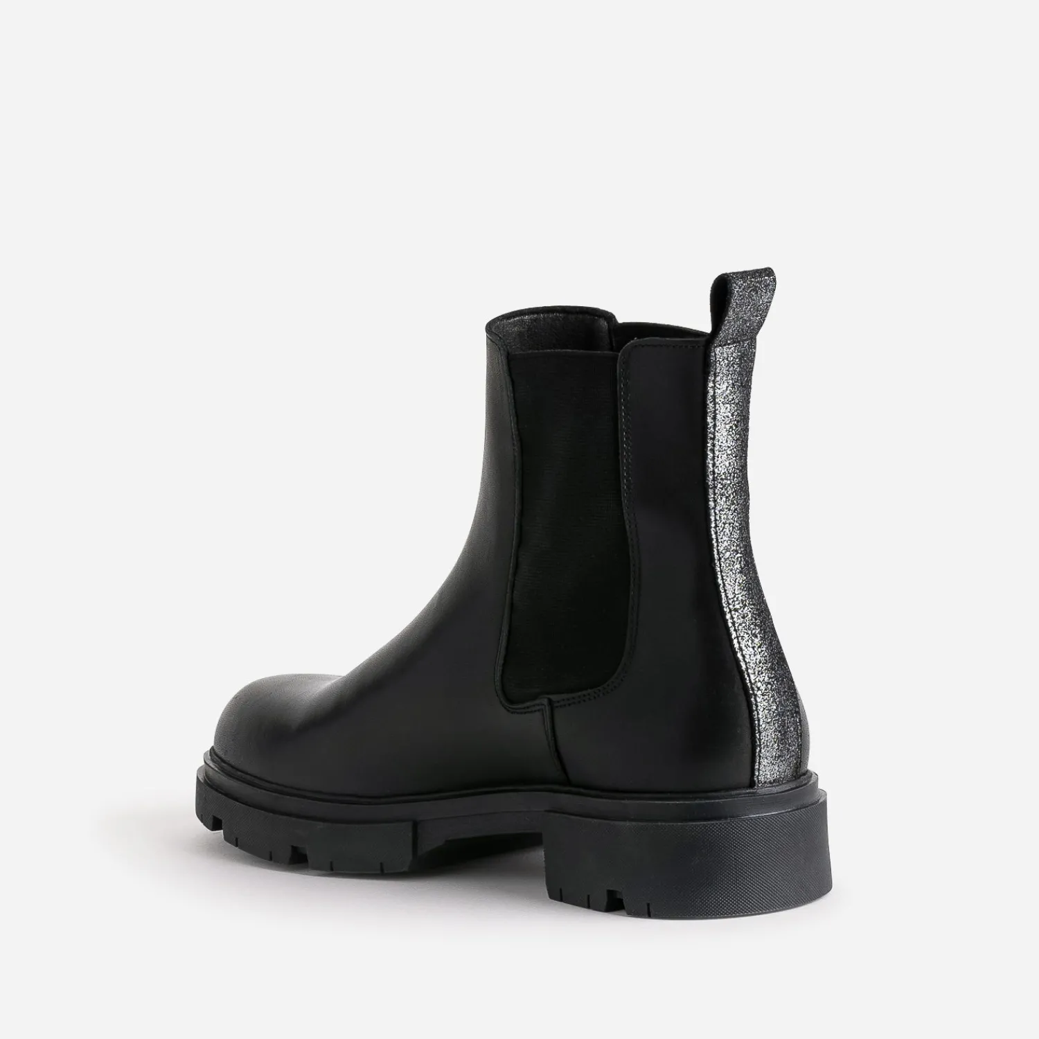 Eram Boots^Chelsea boots TEXTO éco-conçu en cuir NOIR