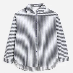Texto Chemises & Blouses^Chemise e rayures blanches BLEU
