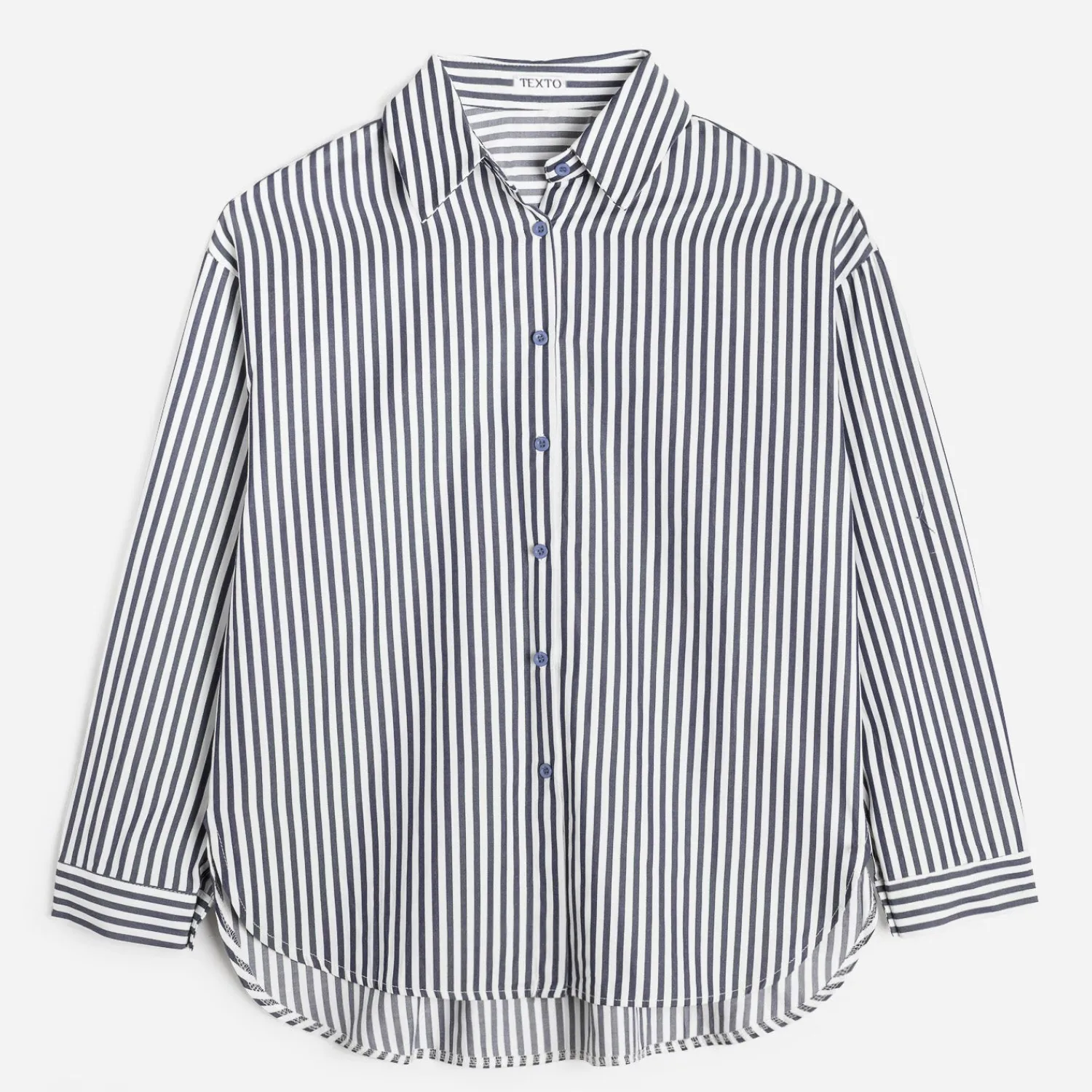 Texto Chemises & Blouses^Chemise e rayures blanches BLEU
